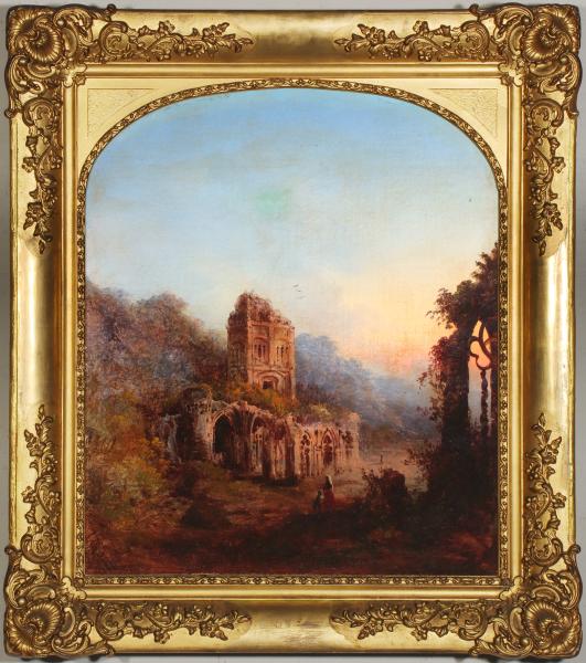 AN 1850S AMERICAN LUMINIST LANDSCAPE 28e2ec