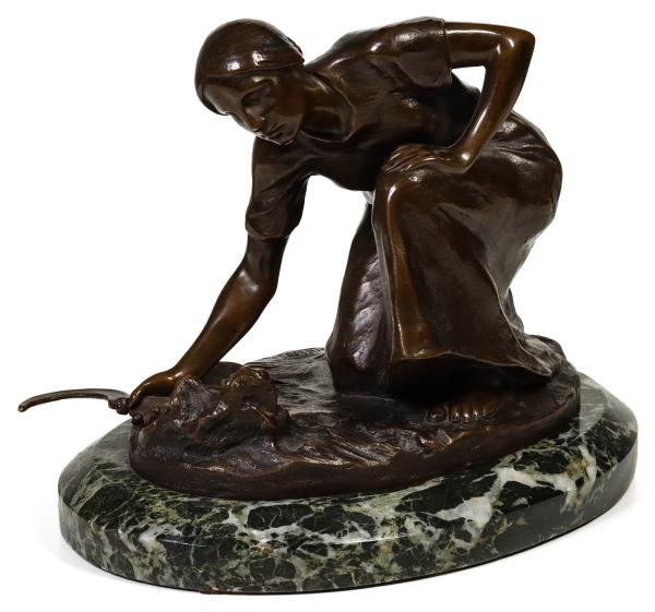 HANS MULLER (1873-1937) BRONZE FIGURE