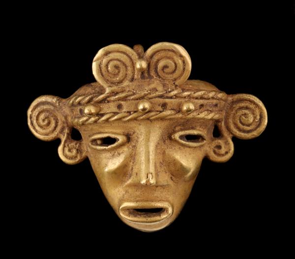 A PRE-COLUMBIAN STYLE 14K GOLD