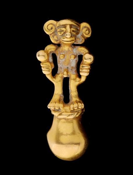 A PRE COLUMBIAN STYLE 14K GOLD 28e357