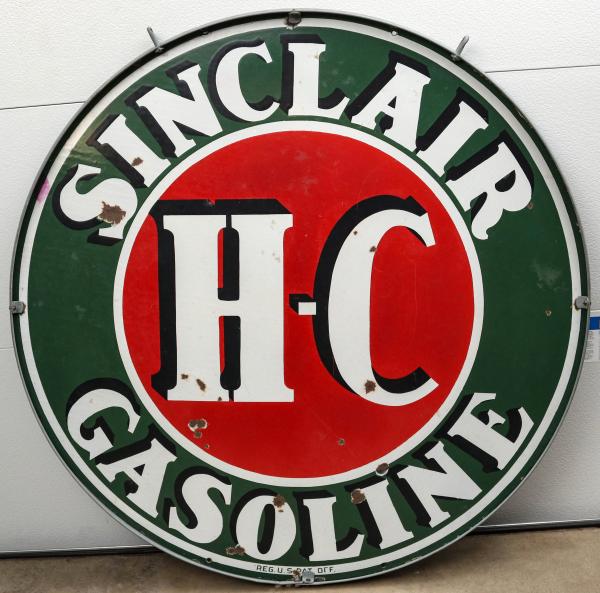 A SINCLAIR HC GASOLINE DOUBLE-SIDED