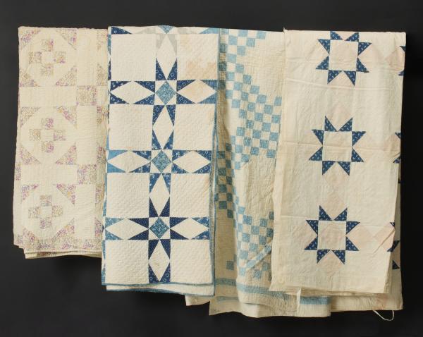 FOUR ANTIQUE QUILTSThe four quilts 28e40f