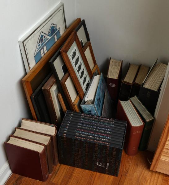 BOUND VOLUMES 1950S NAT'L GEOGRAPHIC.