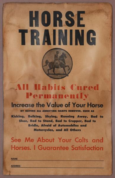 AN EARLY 20C PLACARD ADVERTISING 28e476