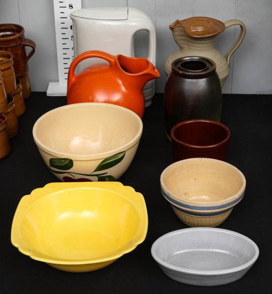 FIESTA WARE PITCHER AND OTHER STONEWAREThe