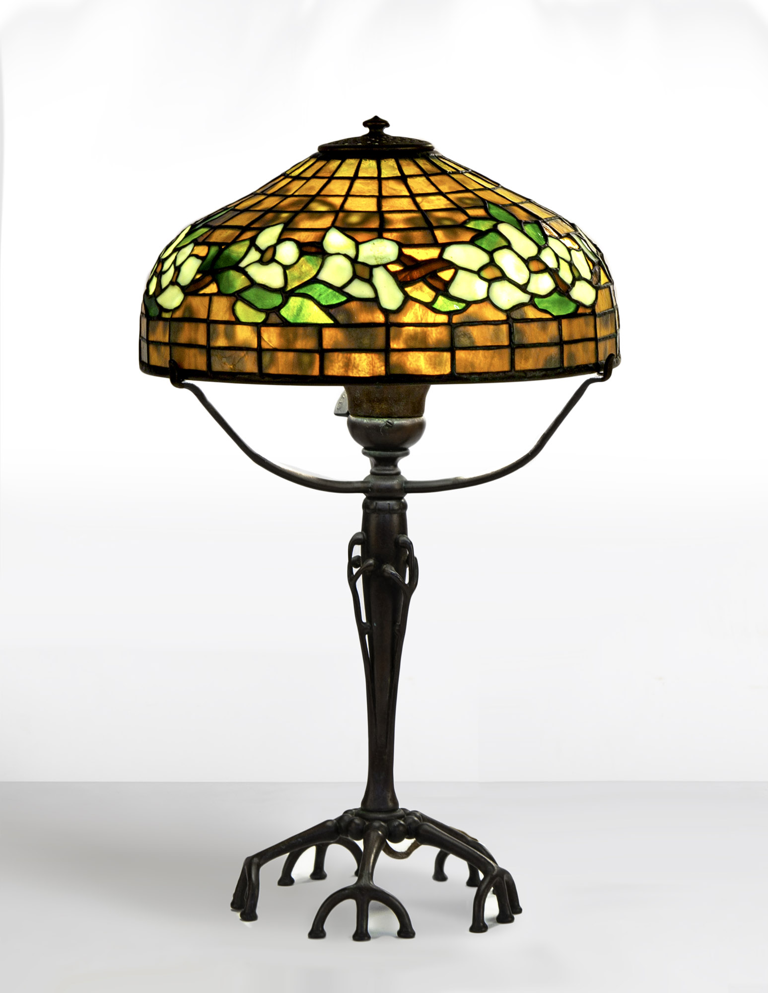 STYLE OF TIFFANY STUDIOS, DOGWOOD