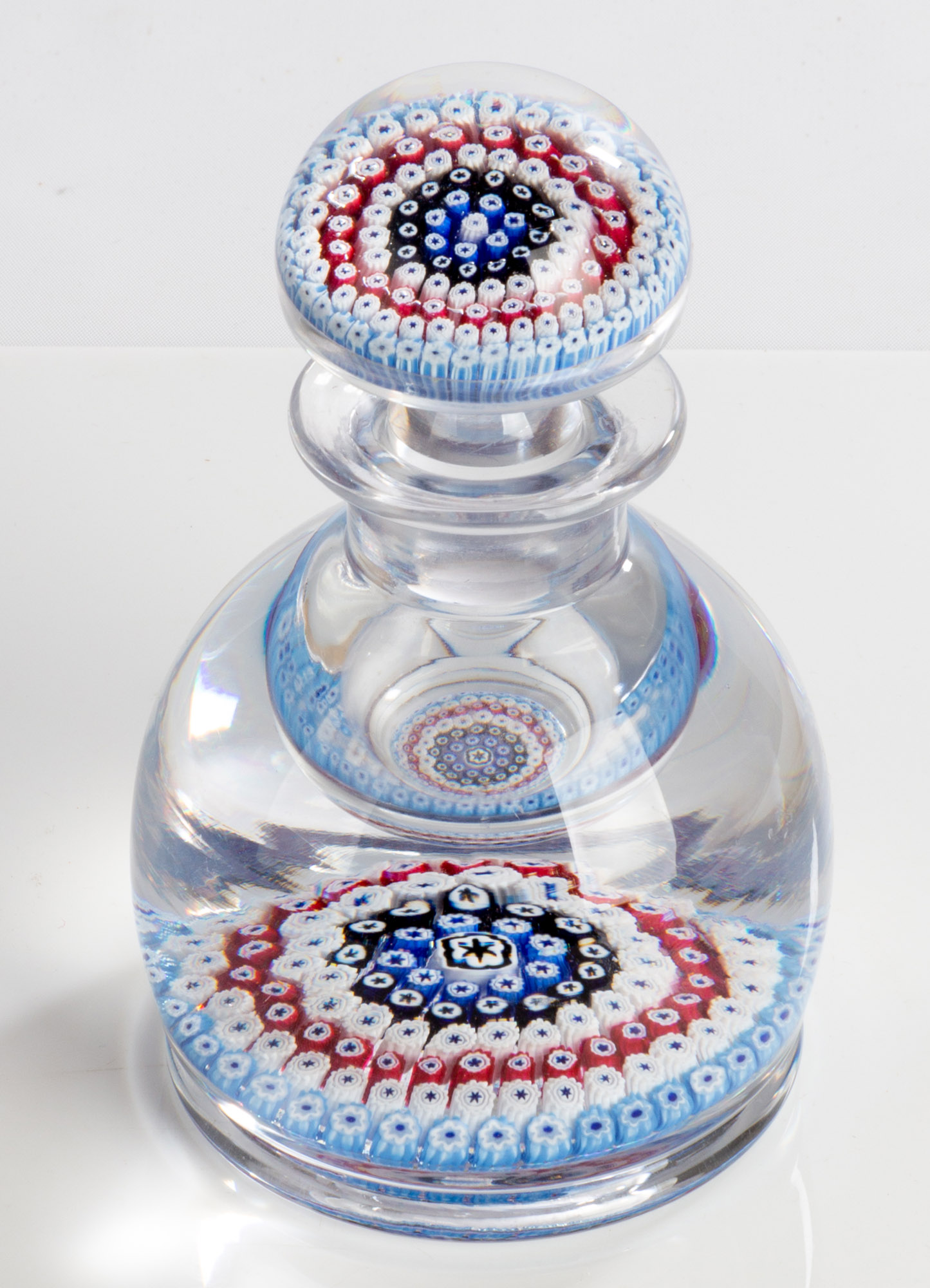 MILLEFIORI CONCENTRIC PAPERWEIGHT