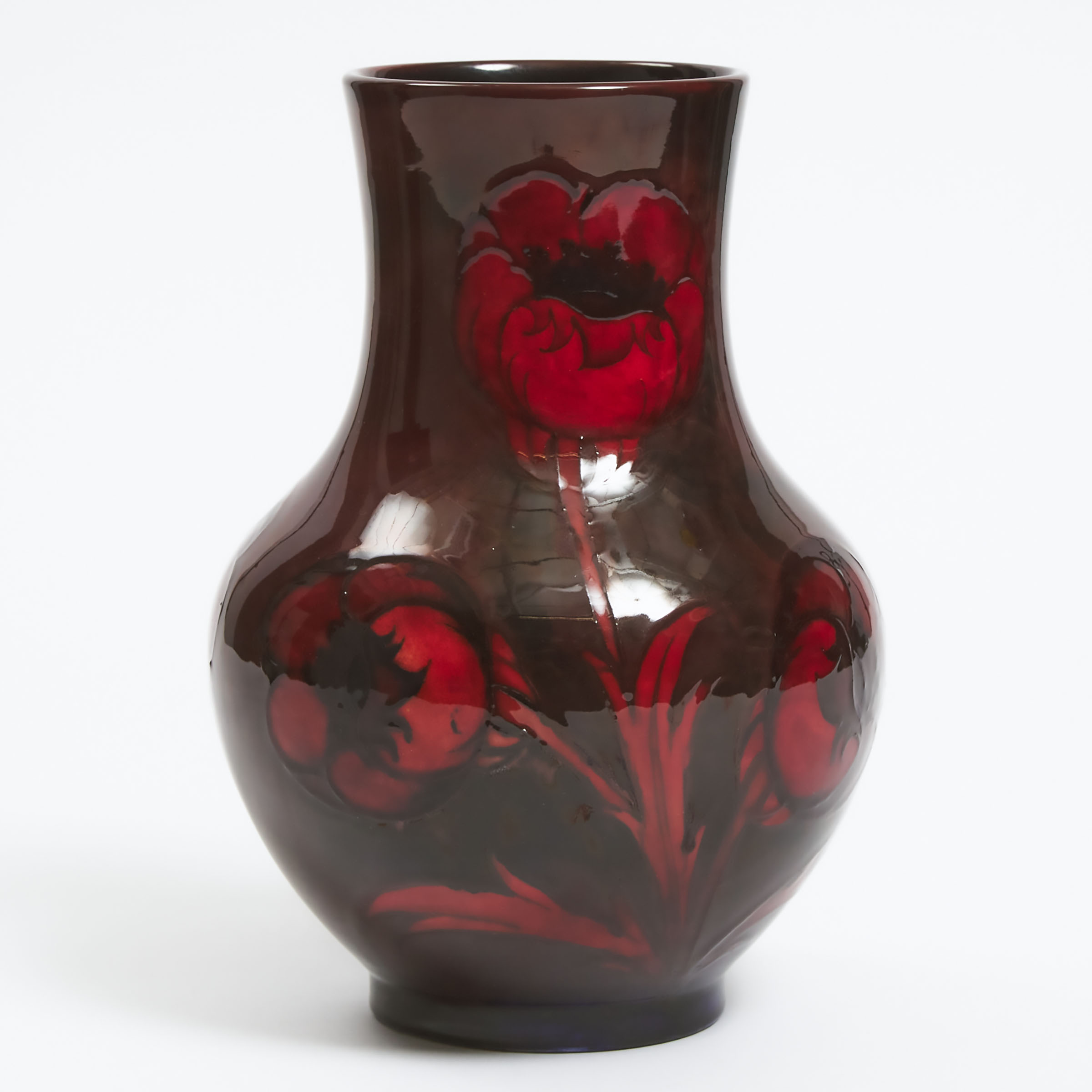 Moorcroft Flamb Poppy Vase c 1925 28beb1