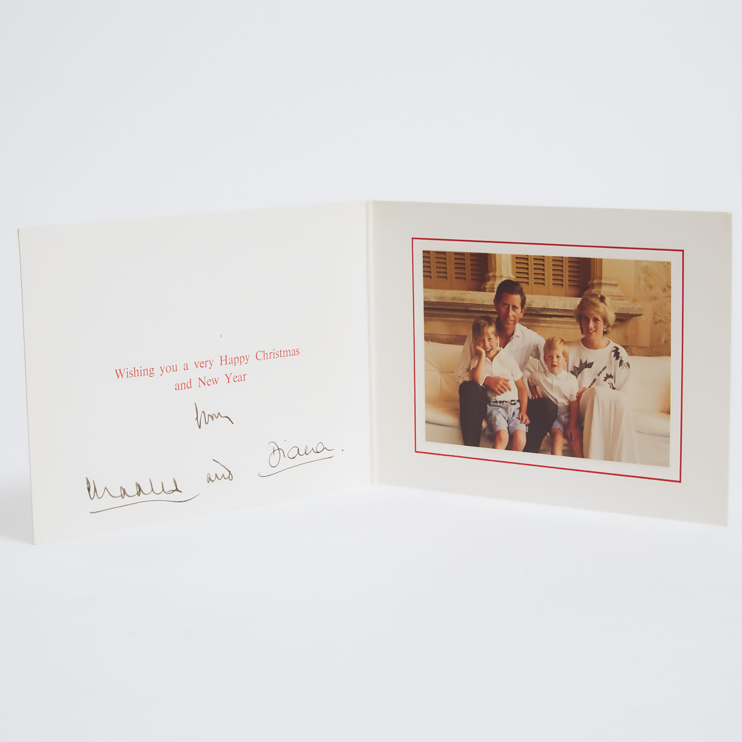Charles and Diana Christmas Card,
