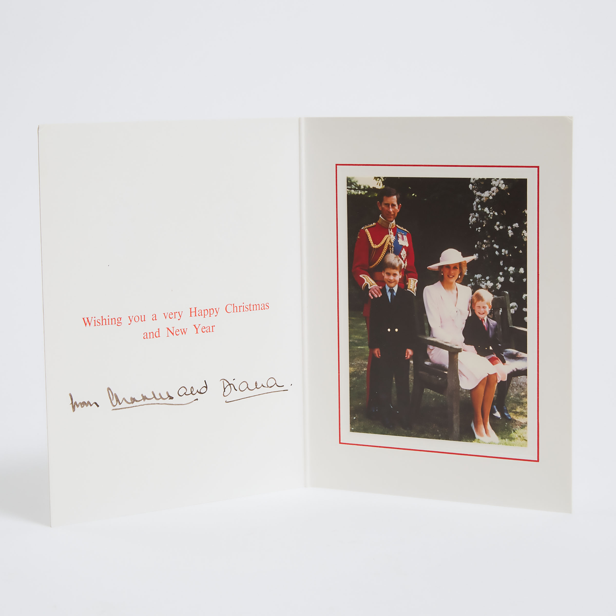 Charles and Diana Christmas Card,