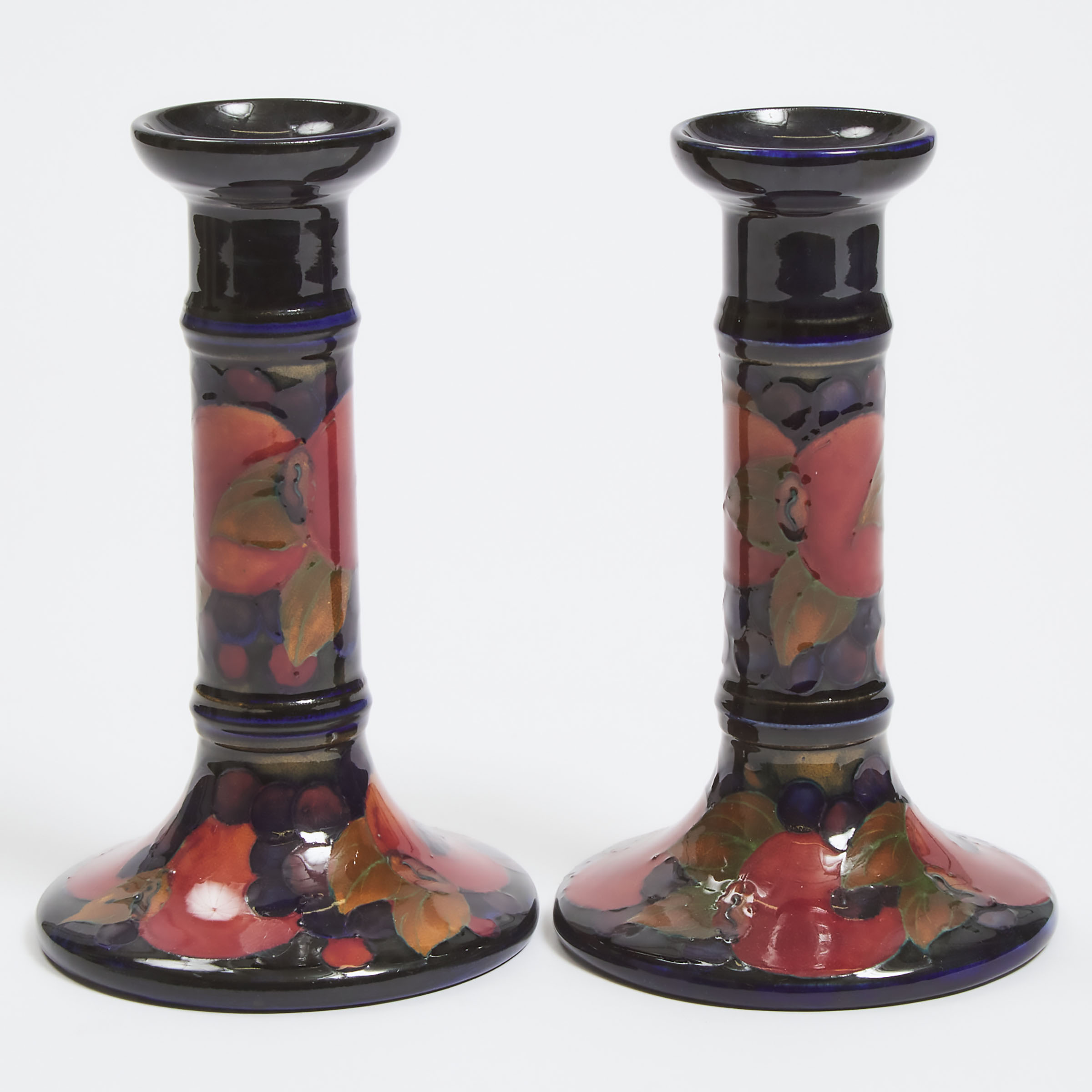 Pair of Moorcroft Pomegranate Table 28bf20