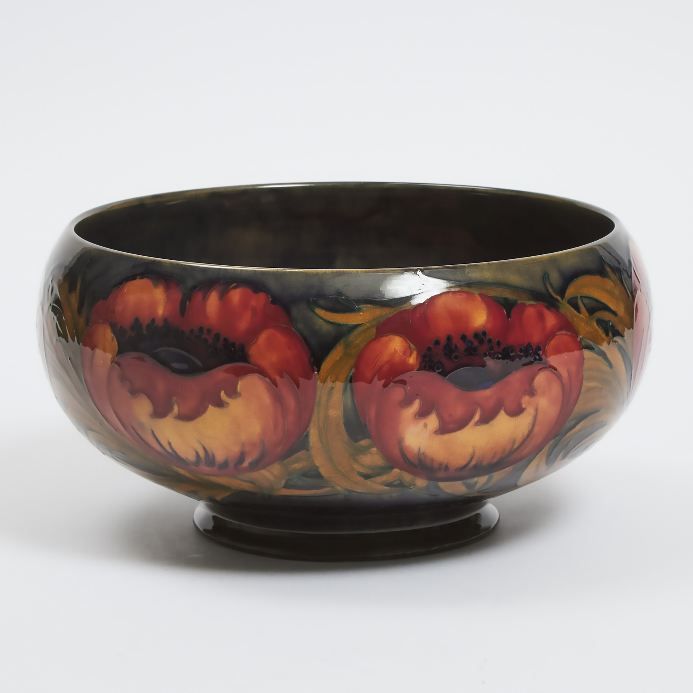 Moorcroft Poppy Bowl, c.1925  