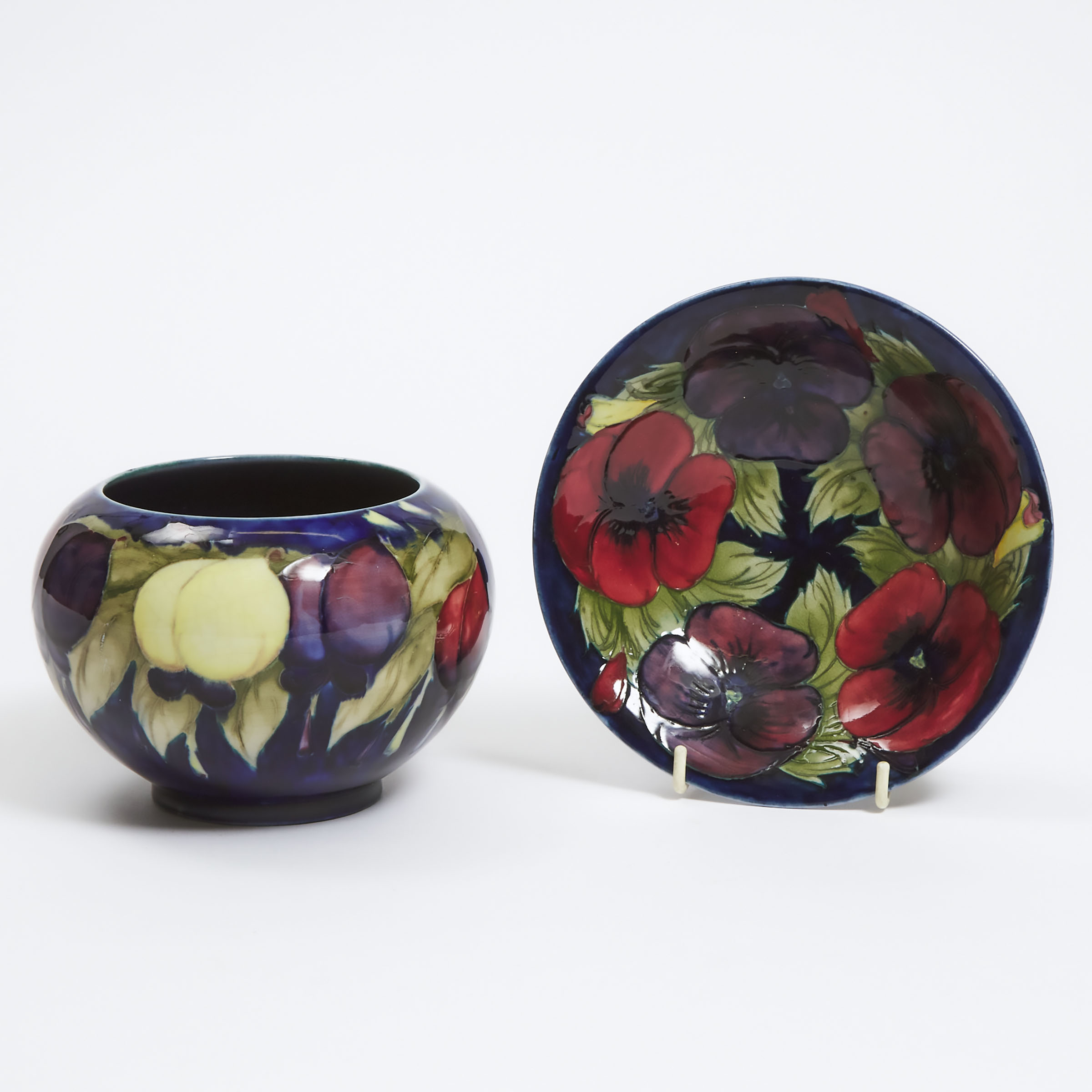 Moorcroft Wisteria Vase and Small