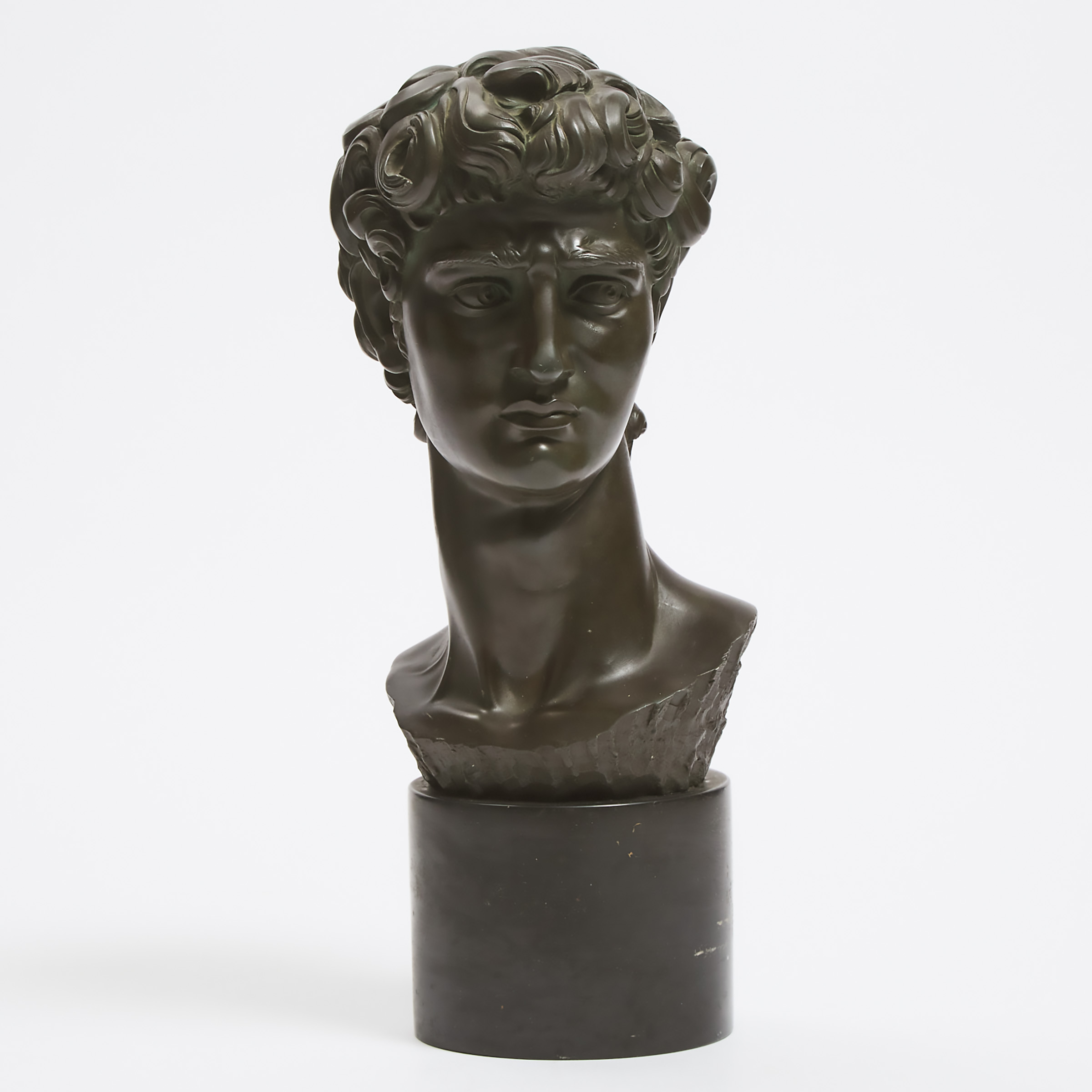 Bronze Patinated Composite Head of David,