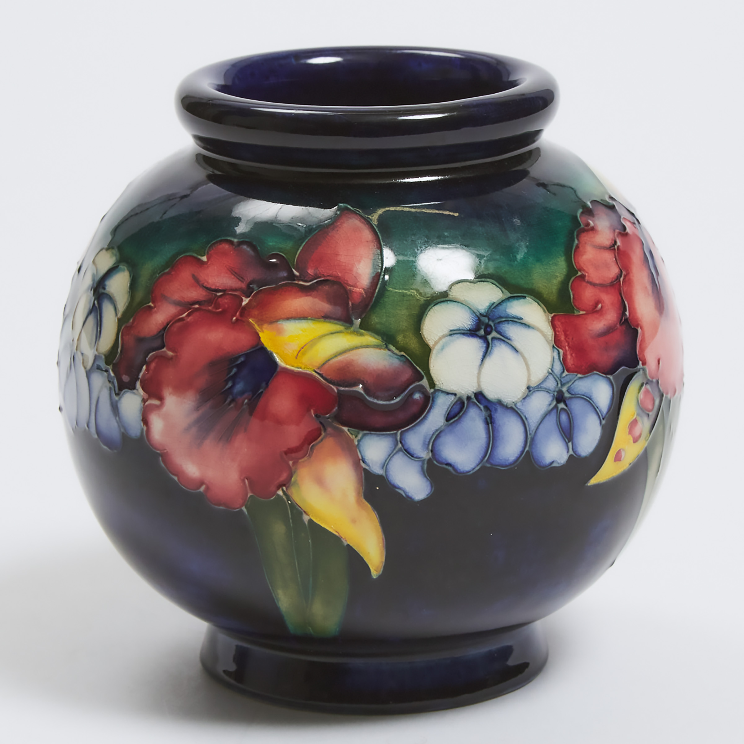 Moorcroft Orchids Vase c 1960 28c08b