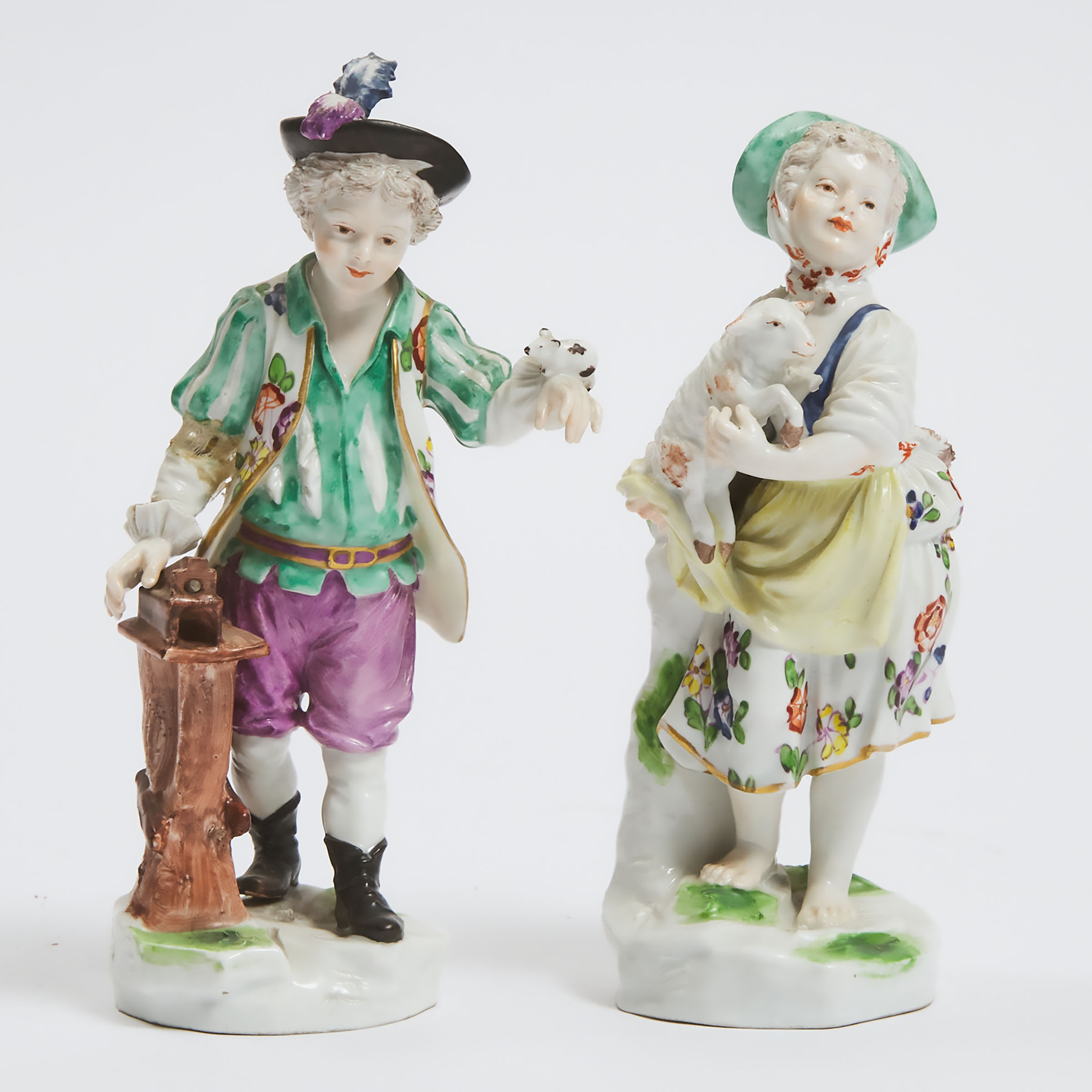 Pair of Vienna Figures of Children  28c0bf