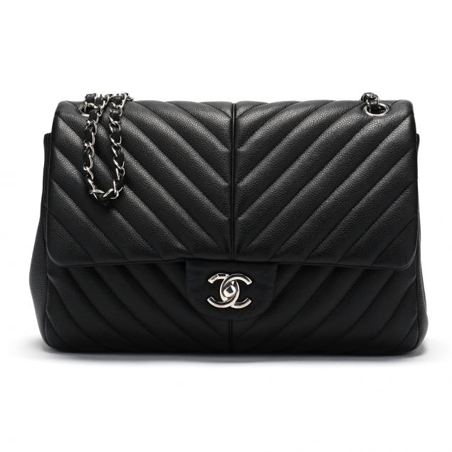 LARGE CHEVRON QUILTED BAG CHANEL 28c2ee