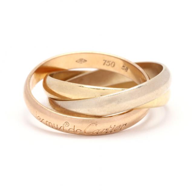 TRI COLOR GOLD TRINITY RING LE 28c340