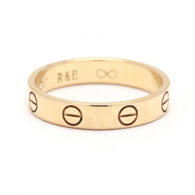 GOLD LOVE RING, CARTIER Gold band