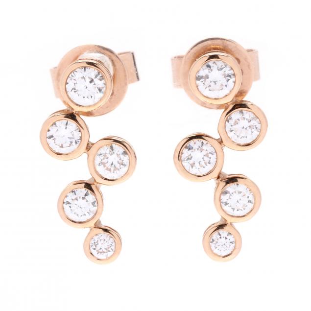 ROSE GOLD AND DIAMOND EARRINGS 28c35f