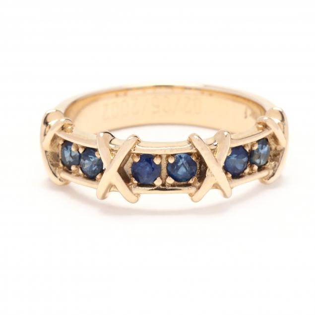 GOLD AND SAPPHIRE RING Ring with