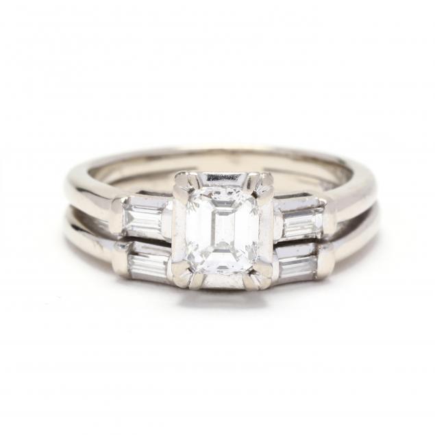 WHITE GOLD AND DIAMOND RING Centered 28c440