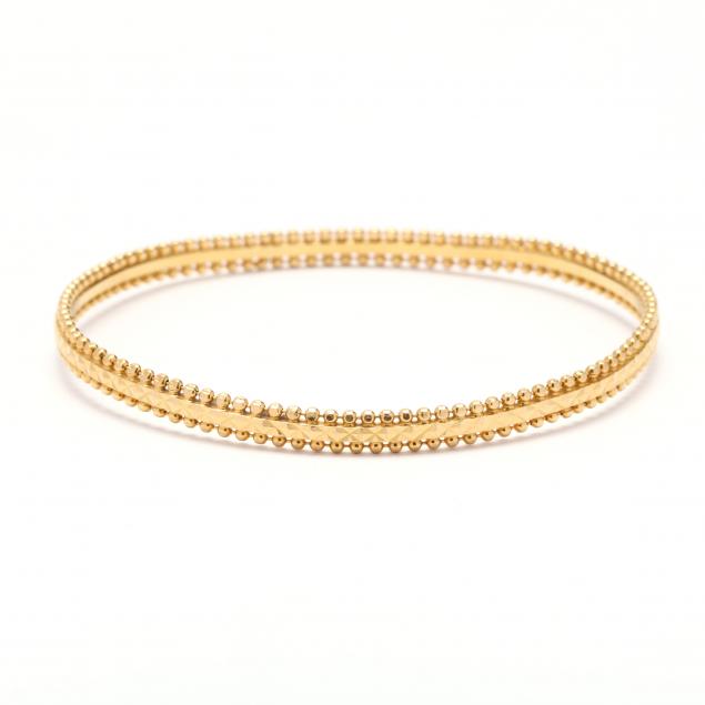 HIGH KARAT GOLD BANGLE, INDIA Designed