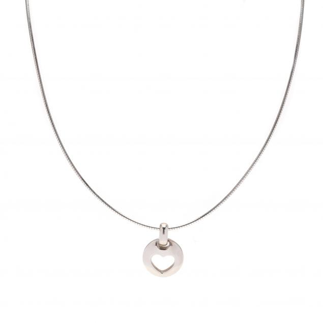 STERLING SILVER NECKLACE AND HEART 28c497