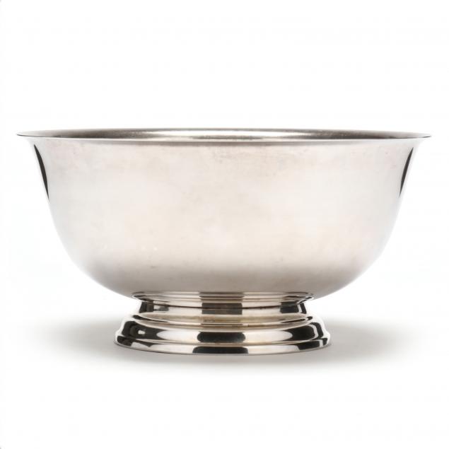 A LARGE STERLING SILVER REVERE BOWL