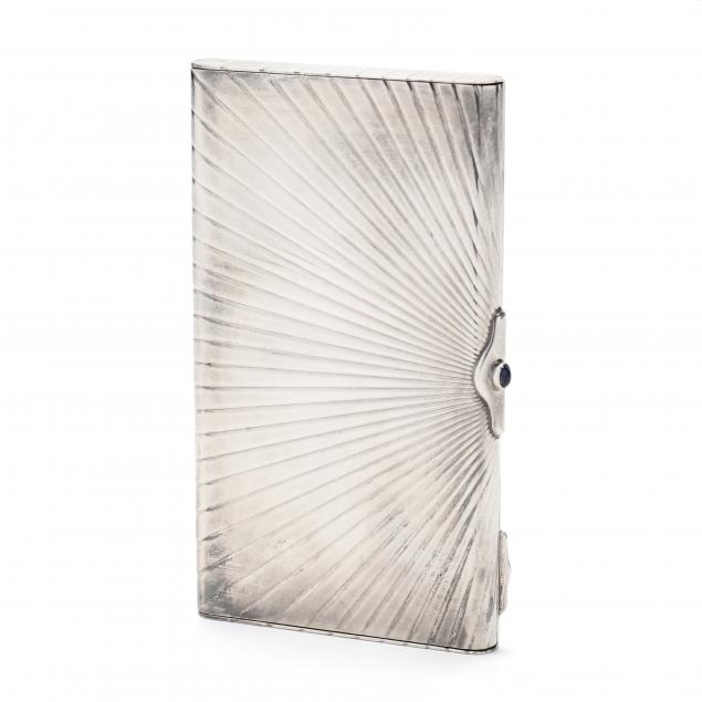 AN ITALIAN SILVER CIGARETTE CASE,