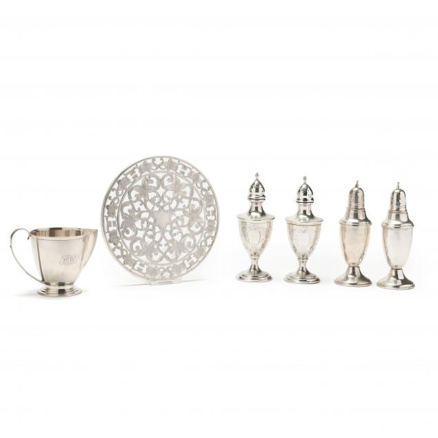 A GROUPING OF SIX STERLING SILVER