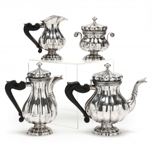 FOUR PIECE ITALIAN 800 SILVER 28c53d