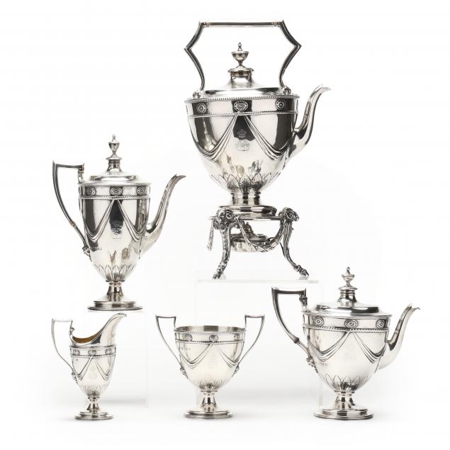 VICTORIAN SILVER TEA & COFFEE SERVICE