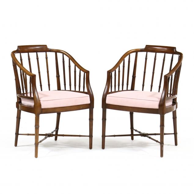 PAIR OF REGENCY STYLE FAUX BAMBOO 28cc50