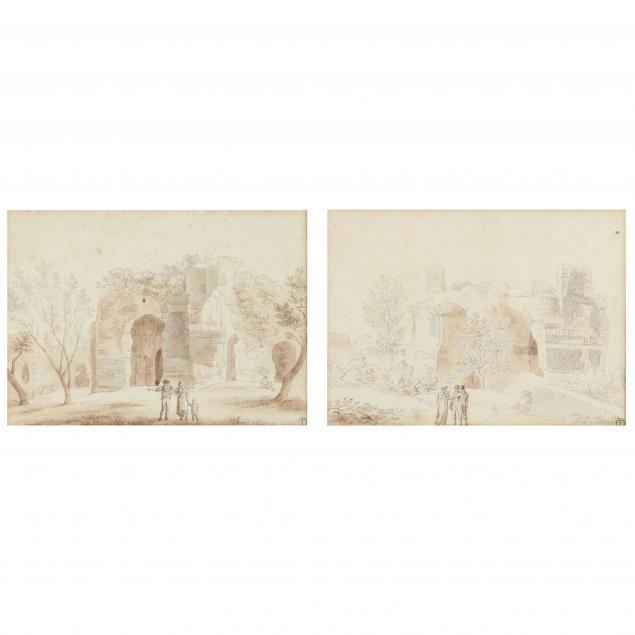 PAIR OF ANTIQUE FRENCH SCHOOL LANDSCAPE 28cc60