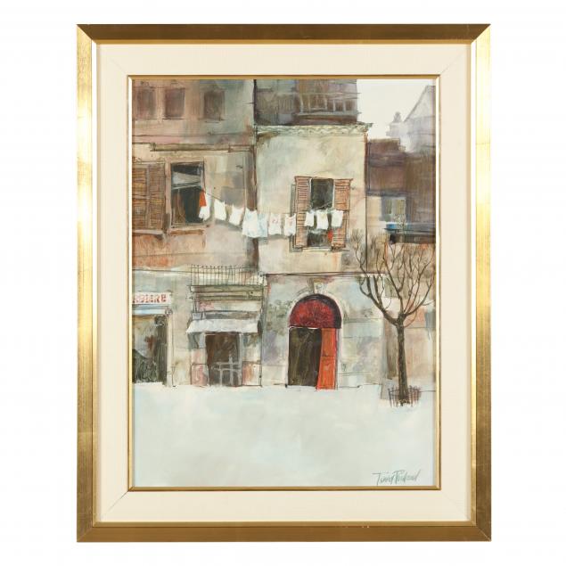 A CONTEMPORARY FRENCH STREET SCENE Oil