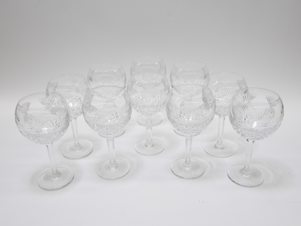 10PC WATERFORD PROSPERITY RED WINE GLASSES
