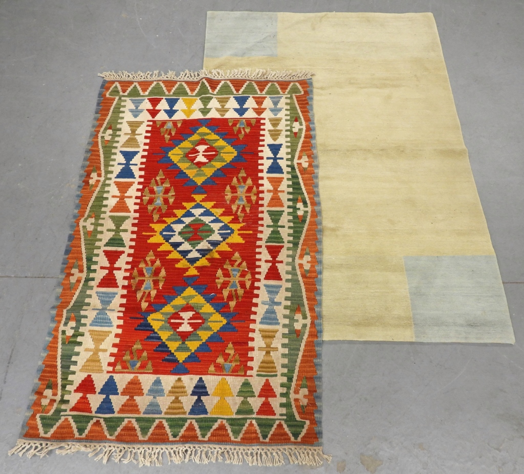 2PC FLAT WEAVE RUGS Middle East 20th 299649