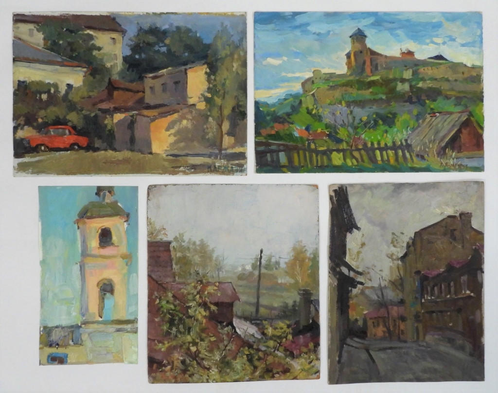 5PC UKRAINIAN ARCHITECTURAL LANDSCAPE 29965c