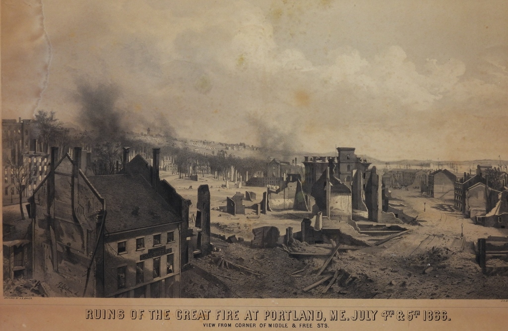 JOSEPH E BAKER GREAT FIRE AT PORTLAND 299757