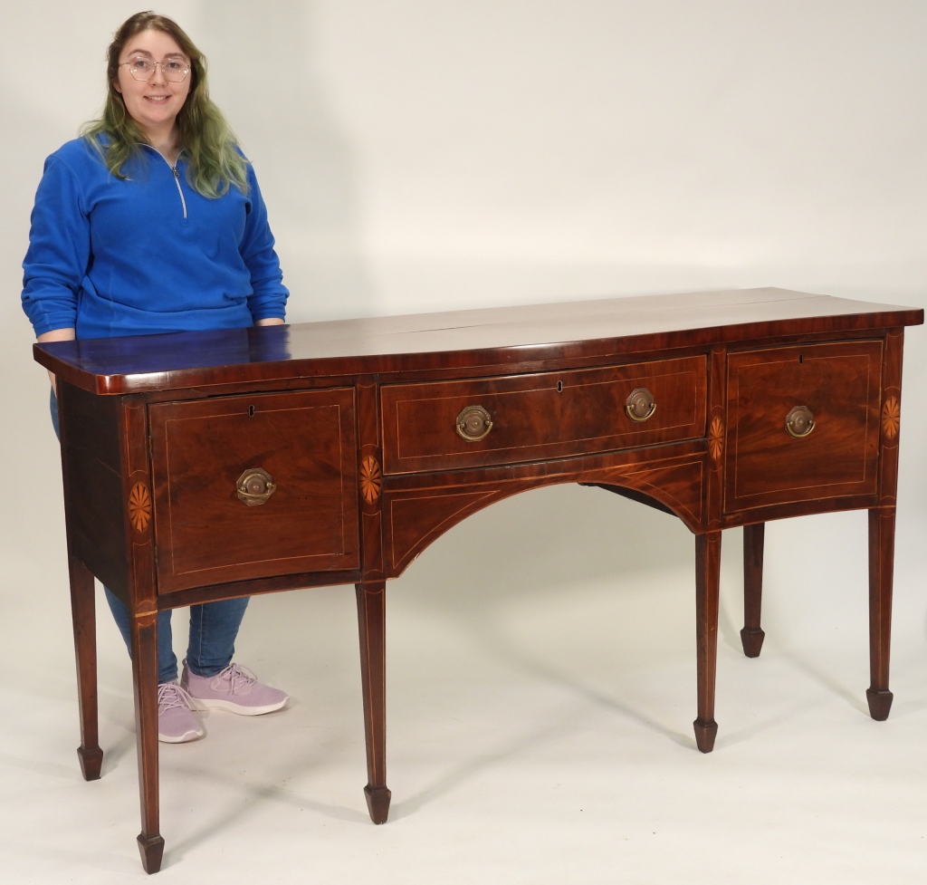 FEDERAL STYLE MAHOGANY INLAID SIDEBOARD