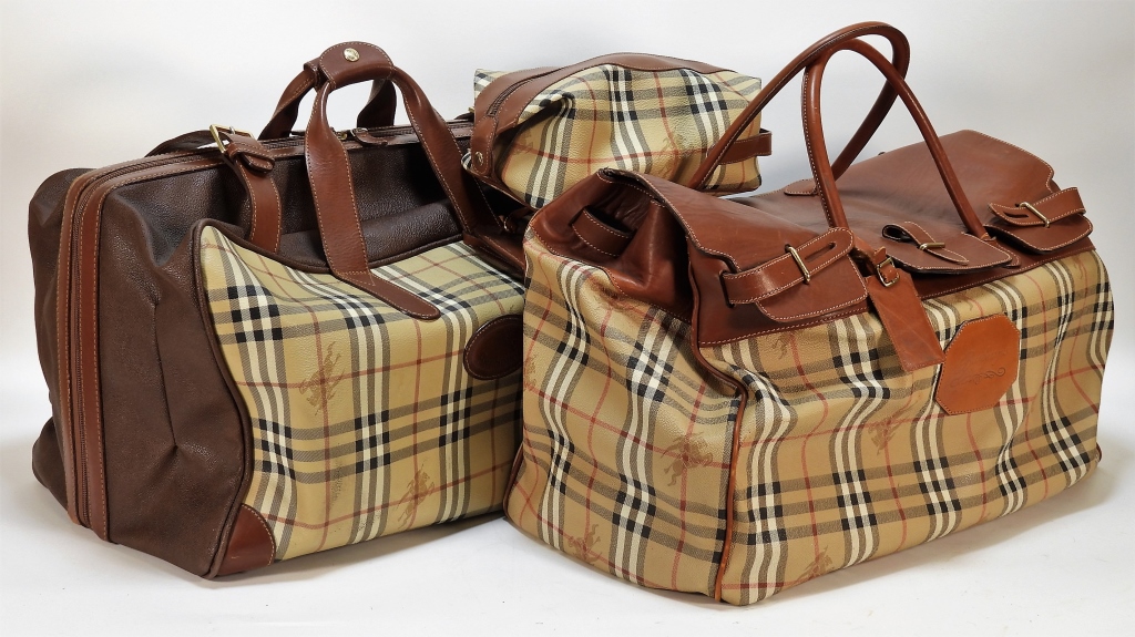 3PC AUTHENTIC ESTATE BURBERRY LUGGAGE 29978e