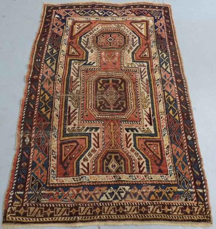 CAUCASIAN GEOMETRIC RUG Caucus 20th 29984f