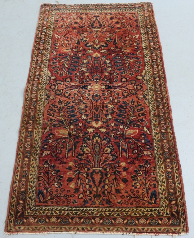 SM SAROUK RED RUG China 20th CenturyNavy 29984b