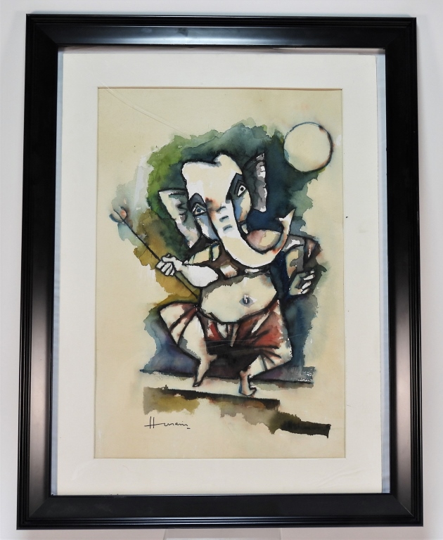 MAQBOOL FIDA HUSAIN GANESHA WC 29987a