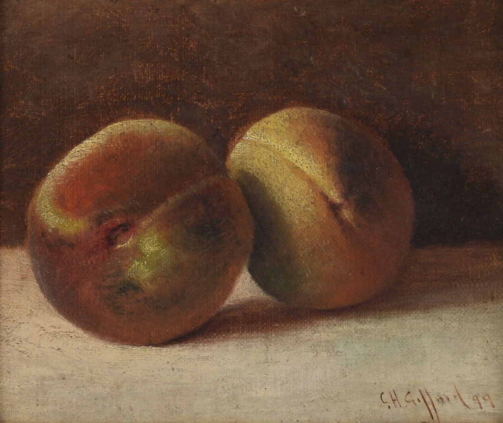 CHARLES GIFFORD PEACHES STILL LIFE 2998ab