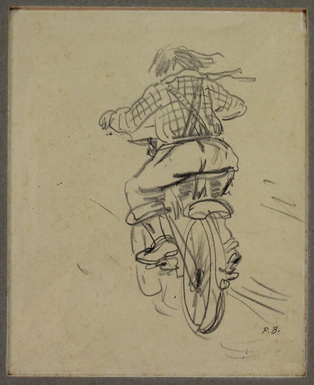 PEGGY BACON BOY ON BICYCLE PENCIL