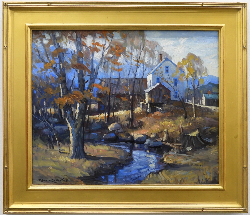 KEN KNOWLES VERMONT FARM FALL LANDSCAPE 299931