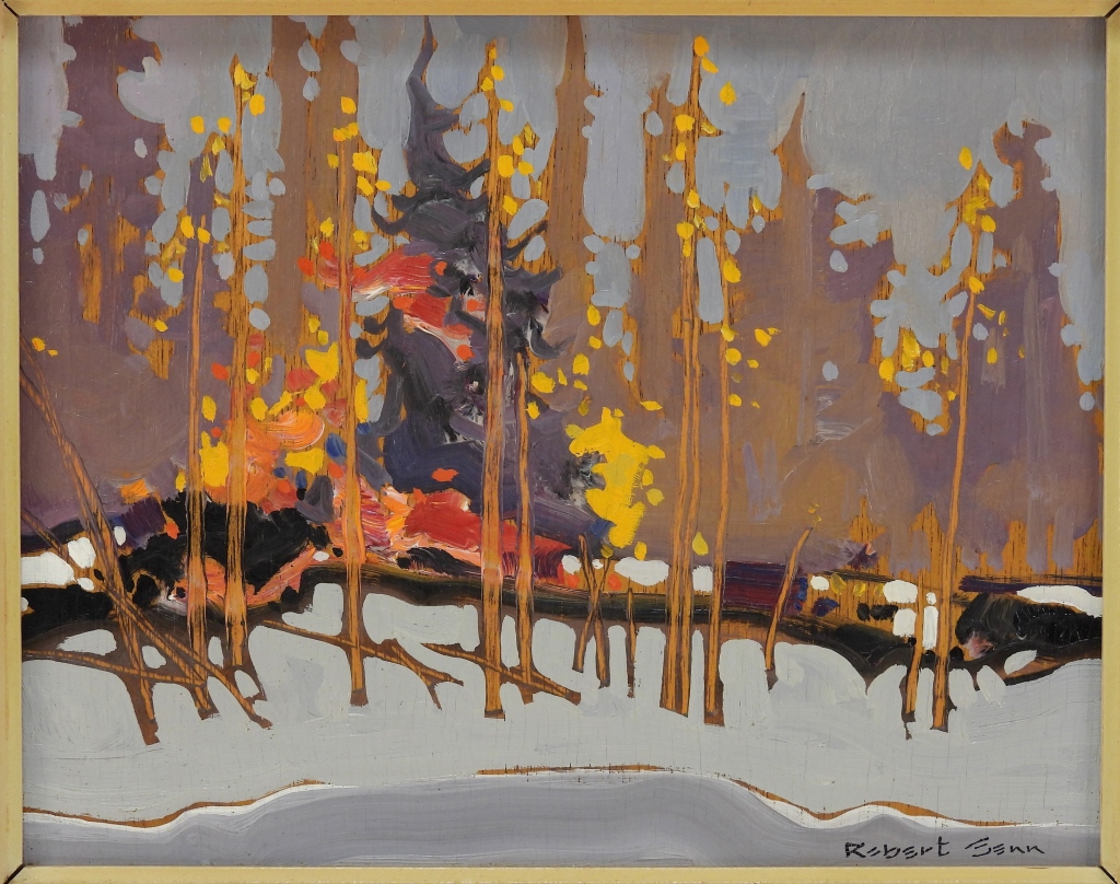 ROBERT GENN AUTUMNAL FOREST LANDSCAPE