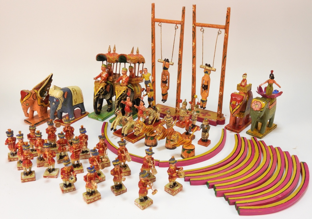 COLLECTION OF INDIAN CIRCUS PAPIER
